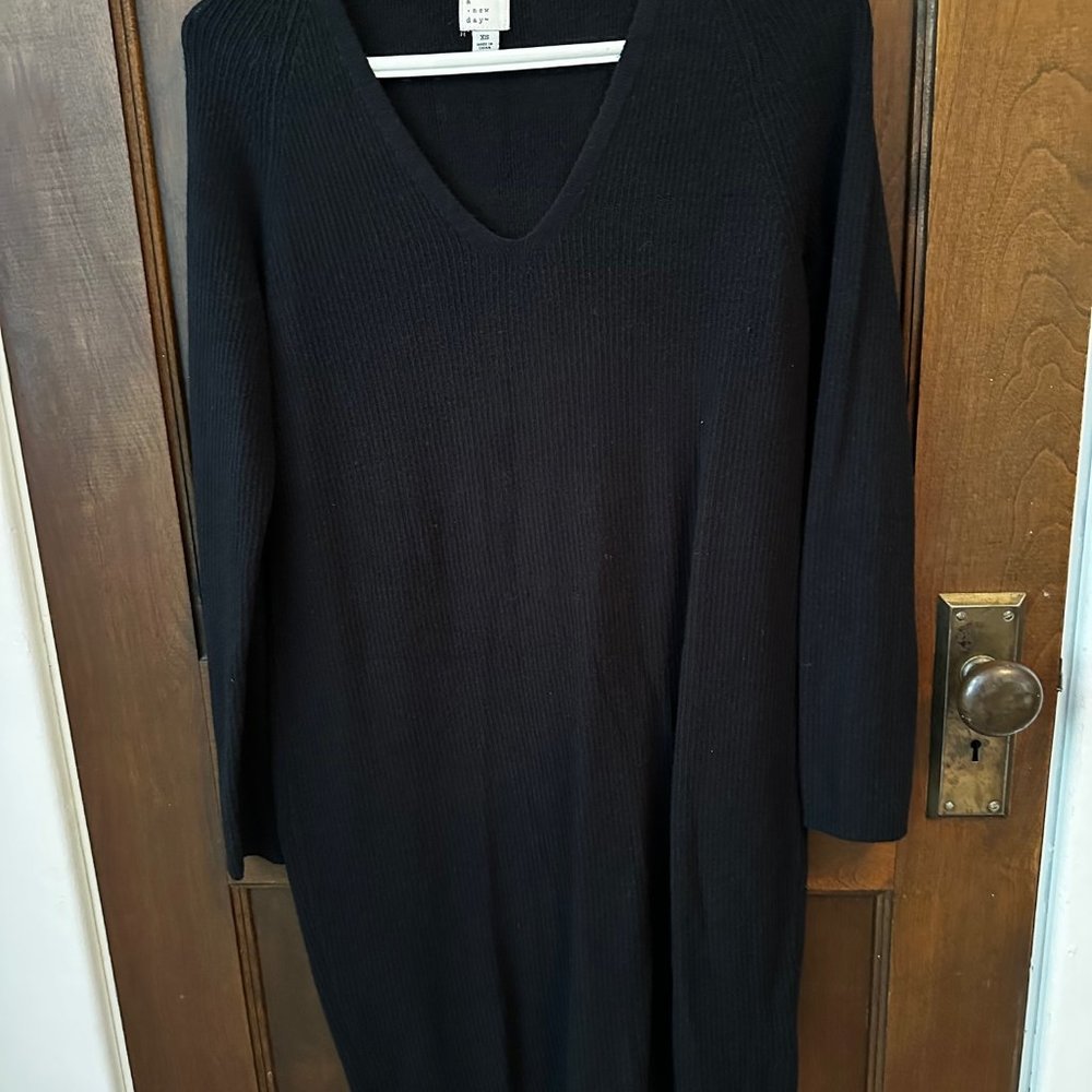 Black sweater dress